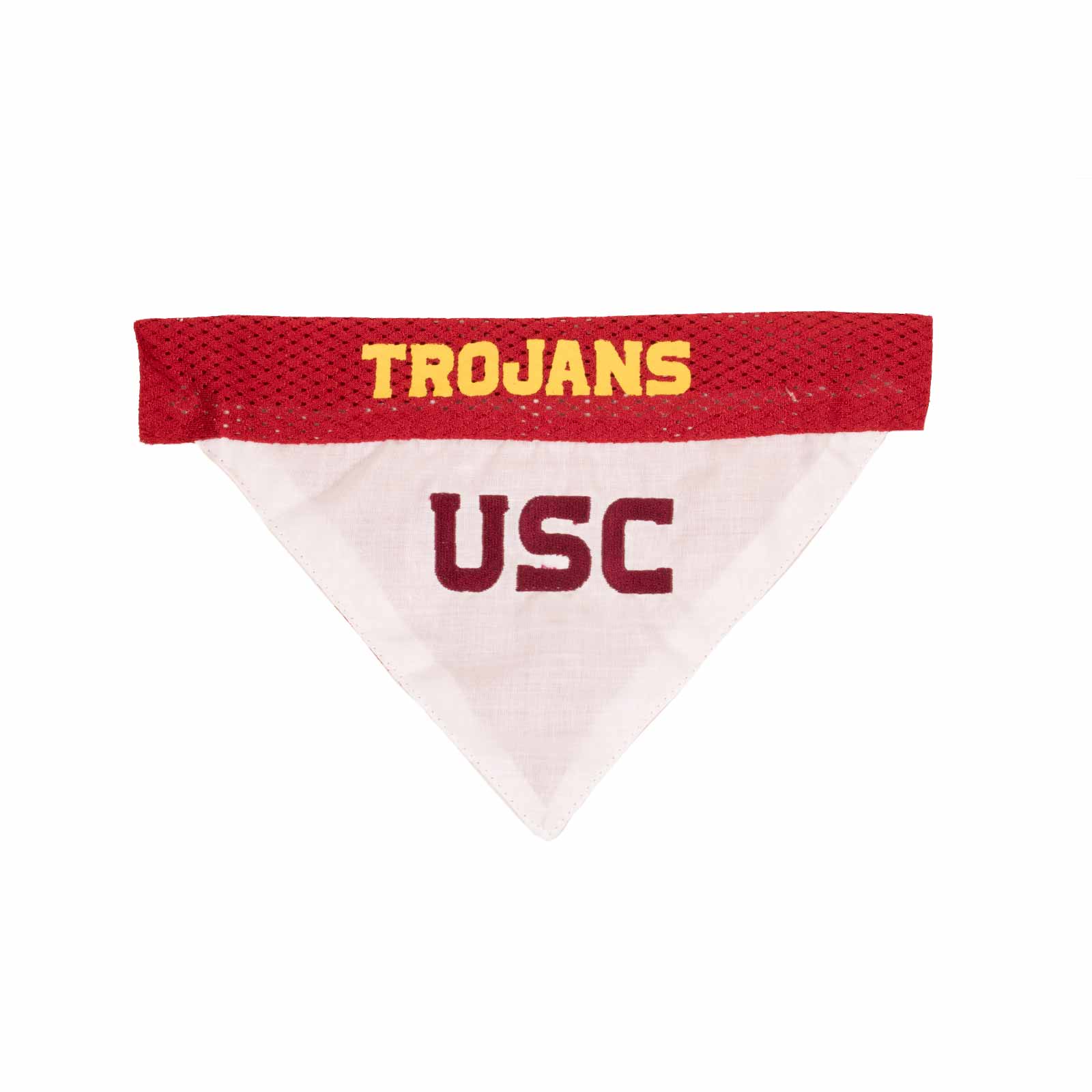 USC Trojans Cardinal USC SC Interlock Reversible Pet Bandana USC Bookstores